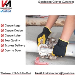 ถุงมือทำงานหนังแท้คุณภาพสูงสำหรับผู้หญิง กันน้ำ ทนต่อการเจาะ ดีไซน์สีน้ำตาลอ่อน เสริมความแข็งแรง ป้องกันอย่างทนทาน - Product Image 2