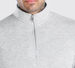 Fabricante al por mayor de alta calidad cuarto Zip sudaderas con capucha conjuntos personalizados Sweatsuit Fitness deportes de gran tamaño chándales sudaderas con capucha hombres chándal con logotipo personalizado - Product Image 2