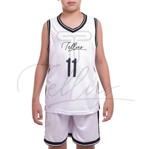Tenues de basket-ball pour enfants personnalisées de haute qualité, respirantes et à séchage rapide - Product Image 4