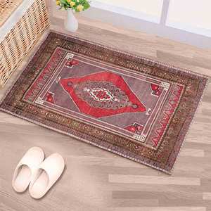 Alfombra Estampada Vibrante, Diseño Turco, Estilo Vintage, Alfombra Colorida, Alfombra Suave con Pelo Largo - Product Image 5