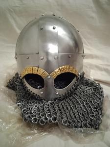 Casque de Viking médiéval précoce accessoire portable Costume grec doublure en cuir acier à haute teneur en carbone bricolage Camping historique OEM - Product Image 3
