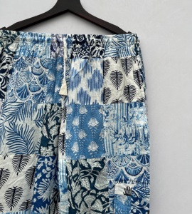 Algodón hecho a mano estilo bohemio indio carga cómoda moda multibolsillos Streetwear plano Patchwork parches surtidos para verano - Product Image 3