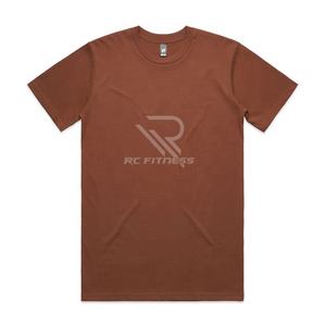 Nouveau T-shirt décontracté pour homme 100% coton avec logo imprimé personnalisé, tissu 300g, séchage rapide et respirant, broderie, sans repassage, élasticité - Product Image 6