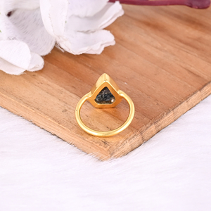 Plata de Ley 925 sólida musgo Natural cianita piedra preciosa forma de cometa hecho a mano chapado en oro amarillo regalo de aniversario de cumpleaños - Product Image 3