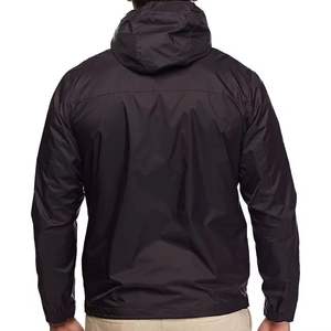 Veste coupe-vent en satin légère pour homme - Respirante, imperméable, séchage rapide avec capuche pour les activités de plein air, vêtements décontractés - Product Image 2