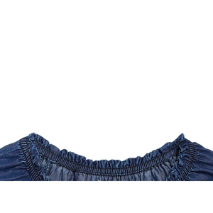 Abito indaco per bambini Peek con scollo a O in tessuto chiffon e orlo in pizzo, taglia 8 - Non sei curiosa? - Product Image 2