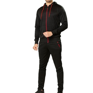 Survêtement personnalisé pour hommes, sweat à capuche zippé et joggers, fabricant de marque privée OEM en tissu lourd. - Product Image 3