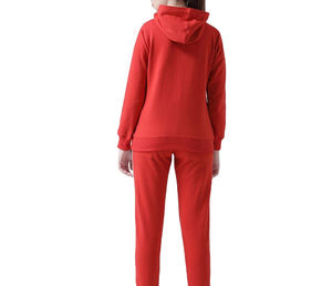 Ensemble survêtement décontracté pour femme à capuche d'hiver, MOQ faible, 2 pièces, avec matière 100% coton de qualité supérieure - Product Image 4