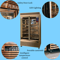 Armoire de maturation professionnelle haut de gamme pour viande de bœuf de restaurant, armoire de maturation à sec de luxe avec contrôle intelligent