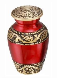Customized Multicolor Metal Cremation <b>Urn</b> with Floral Finish <b>Small</b> Keepsake <b>for</b> <b>Human</b> or Pet <b>Ashes</b> <b>for</b> Pet Funerals - Product Image 6