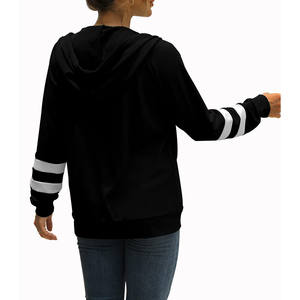 เสื้อฮู้ดผ้าขนแกะกันลื่นสำหรับผู้หญิงแฟชั่นลำลองทุกฤดูมีซิปมีฮู้ดพิมพ์ลายดีไซน์ฤดูหนาว - Product Image 3