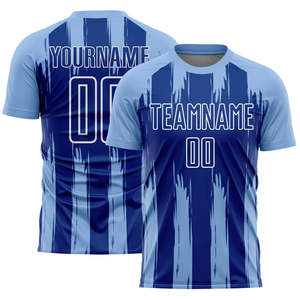 Camiseta de Fútbol Personalizada Ligera 100% Poliéster de Secado Rápido y Transpirable con Cuello Redondo, Uniforme de Fútbol Sublimado con Logotipo de Equipo Deportivo - Product Image 4