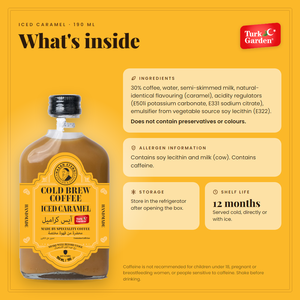 Iced Caramel Latte Ready to Drink Coffee 190ml <b>Glass</b> <b>Bottle</b> Arabica Cold Brew Bottled Iced Coffee <b>Milk</b> 12 <b>Bottles</b> Carton - Product Image 4