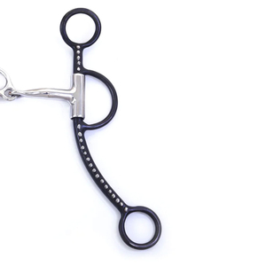 Équipement en acier inoxydable de meilleure qualité bouche de cheval en gros Offre Spéciale à pointillés en argent occidental produits d'équitation mèches à pointillés - Product Image 4