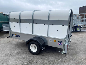 Remorque à chevaux robuste, semi-remorque pour bétail, double essieu, pneus 12.00R22.5, matériaux acier et aluminium, longueur 45 m, charge utile 45 tonnes - Product Image 2