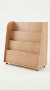 ชั้นวางหนังสือเด็กแบบเคลื่อนที่พร้อมล้อ ชั้นวางของสำหรับเด็กก่อนวัยเรียน ขายส่ง - Product Image 4