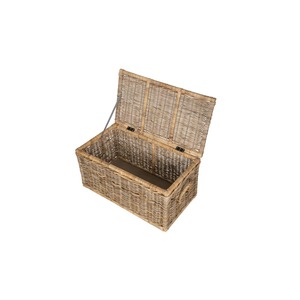 Cesta rectangular grande de ratán para el suelo, hecha a mano, para almacenamiento, venta al por mayor, ecológica, hecha en Vietnam - Product Image 3