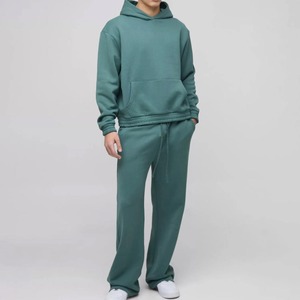 Survêtement Baggy personnalisé du fabricant de haute qualité Survêtement 100% coton Survêtements vierges surdimensionnés de couleur unie - Product Image 2