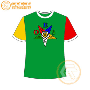 T-shirt Ordre de l'étoile de l'Est en gros Vêtements en jersey de coton T-shirt OES respirant de haute qualité Vêtements grecs pour femmes - Product Image 4