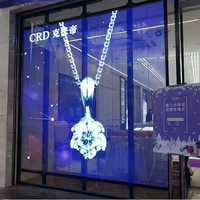 Pantalla LED Transparente Autoadhesiva, Pantalla Flexible de PCB para Publicidad en Ventanas de Vidrio