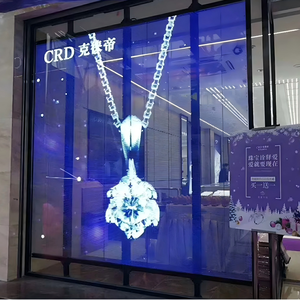 Pantalla <span class=keywords><strong>LED</strong></span> Transparente Autoadhesiva, Pantalla Flexible de <span class=keywords><strong>PCB</strong></span> para Publicidad en Ventanas de Vidrio - Product Image 4