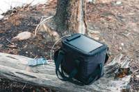 Sac isotherme portable de luxe XD Collection Pedro AWARE RPET avec panneau solaire 5W et fermeture éclair - Réf. P422.511 Recyclé