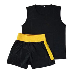 Uniformes de boxe unisexes personnalisés de haute qualité, option avant, vêtements d'arts martiaux élégants, matière polyester/coton, taille personnalisable - Product Image 5