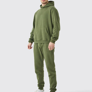 Survêtements de sport pour hommes, style 2026, haute qualité, 100% coton, grandes tailles, coupe classique, poids lourd - Product Image 1