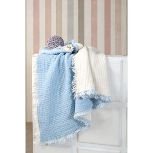 Varol 100% Cotton Muslin Baby <b>Blanket</b> 5-Layer Woven Receiving <b>Blanket</b> for Baby Sleeping and Sleep Solid Pattern - Product Image 1