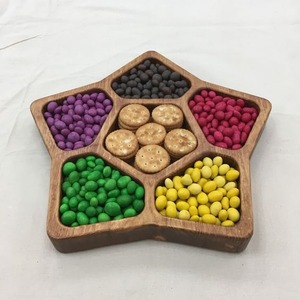 Chocolats en bois de conception attrayante et assiette de service de fruits secs pour l'utilisation à la maison d'hôtel et de restaurant - Product Image 6
