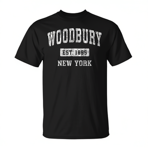 Camiseta Vintage de Woodbury, Nueva York, con el Logo de la Marca Deportiva, Camiseta Promocional Vintage de la Marca Deportiva - Product Image 2