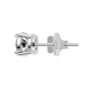 Boucles d'oreilles clous en moissanite de 1,5 carat, plaquées or 14Kt 18Kt, pour les anniversaires, les fiançailles, les fêtes, les mariages, cadeau parfait, IGI - Product Image 2