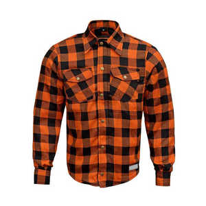Chemise de moto en flanelle blindée unisexe certifiée CE, respirante et à séchage rapide, sur mesure, logo personnalisé, haute qualité pour une utilisation en extérieur - Product Image 1