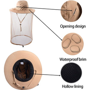 Sombrero de Apicultura Duradero con Malla Protectora, Ajuste Seguro y Ajustable, Protección Solar Transpirable, Cubierta para la Cabeza para Apicultura al Aire Libre - Product Image 3