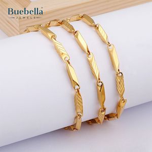 Venta caliente 925 Plata y oro rosa plateado 4mm Cadena de bambú collares de moissanita de alta calidad para hombres y mujeres - Product Image 4