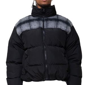 New Custom Embroidered Padded Men <b>Winter</b> Puffer Jacket High Quality Customized Plus Size Stand Front Breathable Quick Dry 2026 - Product Image 1