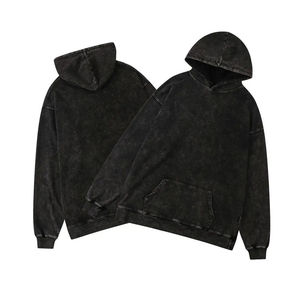 Sweat à capuche pour homme personnalisé à double couche 100% coton 350Gsm Hiver lourd en polaire coupe-vent respirant écologique - Product Image 3