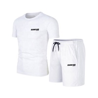 Conjunto de Camiseta y Pantalones Cortos para Hombre, Lisos, con Logotipo Personalizado, de Alta Calidad, Baratos, de Secado Rápido, Transpirables, Precio Bajo, Venta al Por Mayor de Fábrica
