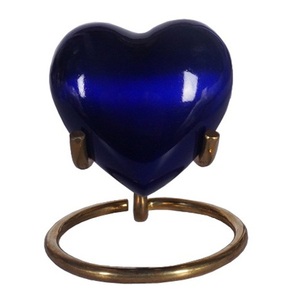HEART SHAPE METAL <b>KEEPSAKE</b> URN <b>for</b> HUMAN <b>ASHES</b> - Product Image 4