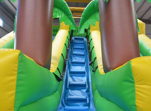 Tobogán Acuático Inflable Comercial con Palmeras Tropicales, Castillo Hinchable para Niños y Adultos, Tobogán de PVC para Fiestas al Aire Libre - Product Image 3