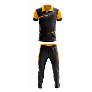 Polo unisexe en spandex/coton imprimé, uniforme de cricket personnalisé avec t-shirt, grande taille, séchage rapide, ensembles de cricket et de golf en gros - Product Image 2