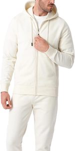 Conjunto Deportivo Personalizado de Algodón y Poliéster de 380 g/m² para Hombre, Sudadera con Capucha Extra Grande y Pantalones Jogger, Logotipo Bordado en Chenilla, Color Negro y Amarillo - Product Image 4