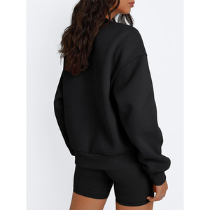 Pull oversize pour femme en chenille à motif graphique, épaules tombantes, pour les fêtes de Noël et la Saint-Valentin, vente en gros - Product Image 4