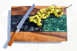 Bandeja de Resina y Madera de Calidad de Exportación, Elegante Organizador para Mesa, Tocador, Dormitorio y Decoración del Hogar a Precio Directo de Fábrica - Product Image 3