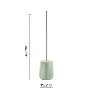 Afrodite Plisse' serie portaspazzolino in ceramica Free-Standing salvia verde confezione da 1 - Product Image 2