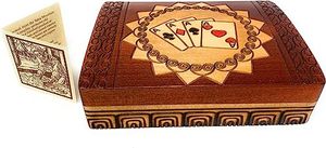 ที่ใส่ไพ่สำรับไพ่ทำด้วยมือไม้กล่องใส่ไพ่ทำด้วยมือ - Product Image 4