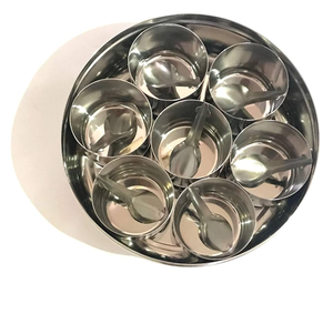 Boîte à épices en acier inoxydable avec cuillère Boîtes à épices décoratives polies et rectangulaires personnalisées - Product Image 3