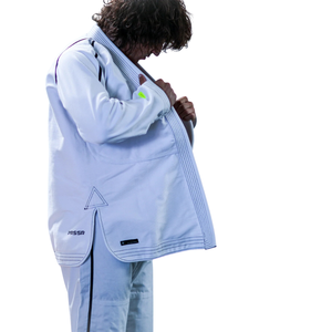 Lightweight Brazilian Jiu Jitsu Gi White Pearl Weave BJJ Uniform with Reinforced Stitching Training Competition <b>Kimono</b> - Product Image 4