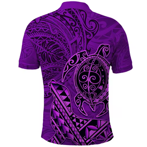 Camisetas Polo Personalizadas con Logotipo, Diseño Tribal Polinesio para Hombre, Camiseta Polo Casual para Hombre, Tallas Grandes, Camisetas Polo para Hombre, Sublimación 2026 - Product Image 4