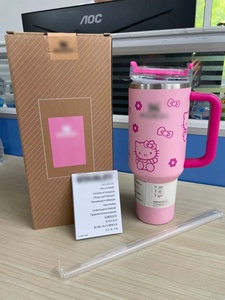 Xuyên biên giới 40oz công suất lớn 304 thép không gỉ cách nhiệt cup với New Car ống hút Ice Cream cup xử lý cốc - Product Image 3